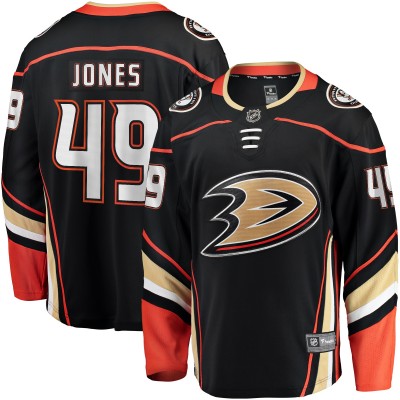 Игровая джерси Max Jones Anaheim Ducks Fanatics Home Breakaway - Black