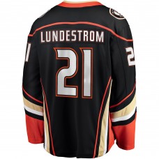 Игровая джерси Isac Lundestrom Anaheim Ducks Fanatics Home Breakaway - Black