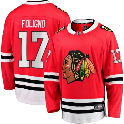 Игровая джерси Nick Foligno Chicago Blackhawks Home Breakaway - Red