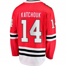 Игровая джерси Boris Katchouk Chicago Blackhawks Home Breakaway - Red