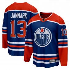 Игровая джерси Mattias Janmark Edmonton Oilers Home Breakaway - Royal
