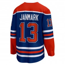 Игровая джерси Mattias Janmark Edmonton Oilers Home Breakaway - Royal