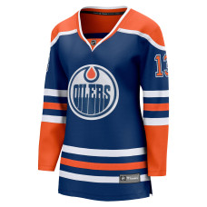 Женская джерси Edmonton Oilers Mattias Janmark Fanatics Royal Home Breakaway Женская джерси Edmonton Oilers Mattias Janmark Fanatics Royal Home Breakaway