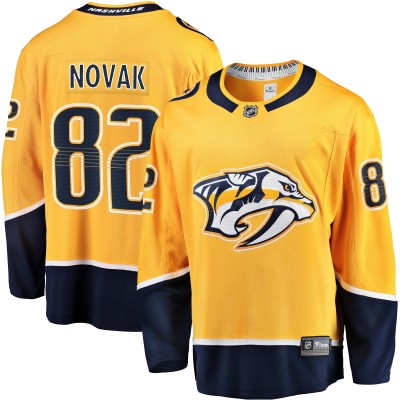 Игровая джерси Tommy Novak Nashville Predators Fanatics Home Breakaway - Gold