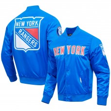 Куртка на кнопках New York Rangers Pro Standard Classic Satin - Blue