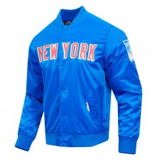 Куртка на кнопках New York Rangers Pro Standard Classic Satin - Blue