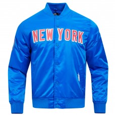 Куртка на кнопках New York Rangers Pro Standard Classic Satin - Blue