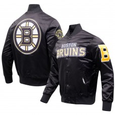 Куртка на кнопках Boston Bruins Pro Standard Classic Satin - Black