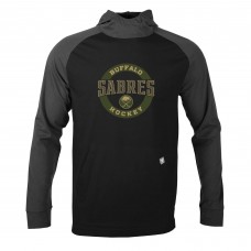 Толстовка Buffalo Sabres Levelwear Uproar Farm Team - Black/Charcoal