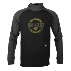 Толстовка Columbus Blue Jackets Levelwear Uproar Farm Team - Black/Charcoal
