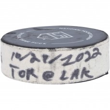 Шайба Gabriel Vilardi Los Angeles Kings Fanatics Authentic Game-Used Goal from October 29, 2022 vs. Toronto Maple Leafs