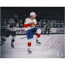 Carter Verhaeghe Florida Panthers Autographed Fanatics Authentic 16 x 20 White Celebration Spotlight Photograph