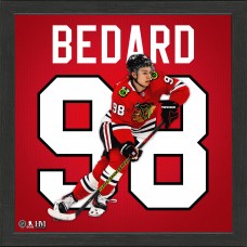 Chicago Blackhawks Connor Bedard Highland Mint 13 x 13 Impact Jersey Framed Photo