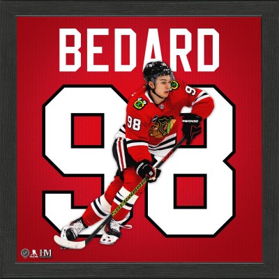 Chicago Blackhawks Connor Bedard Highland Mint 13 x 13 Impact Jersey Framed Photo