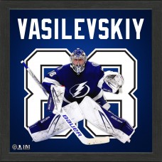 Tampa Bay Lightning Andrei Vasilevskiy Highland Mint 13 x 13 Impact Jersey Framed Photo