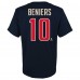 Футболка Matty Beniers Seattle Kraken Youth 2024 NHL Winter Classic Name & Number - Deep Sea Blue