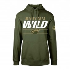 Толстовка Minnesota Wild Levelwear Olive Delta Podium Fleece