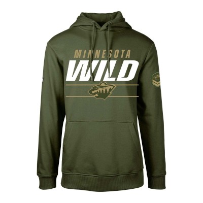 Толстовка Minnesota Wild Levelwear Olive Delta Podium Fleece