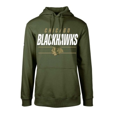 Толстовка Chicago Blackhawks Levelwear Youth Podium Fleece - Olive