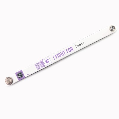 Именной браслет Calgary Flames Hockey Fights Cancer Personalized