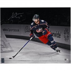 Adam Fantilli Columbus Blue Jackets Autographed Fanatics Authentic 16 x 20 NHL Debut Spotlight Photograph Adam Fantilli Columbus Blue Jackets Autographed Fanatics Authentic 16 x 20 NHL Debut Spotlight Photograph