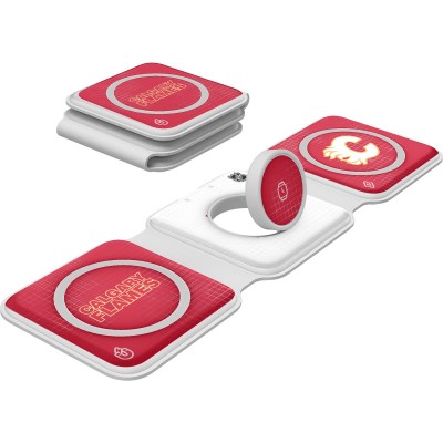Calgary Flames Keyscaper 3-in-1 Foldable Charger