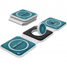 San Jose Sharks Keyscaper 3-in-1 Foldable Charger San Jose Sharks Keyscaper 3-in-1 Foldable Charger