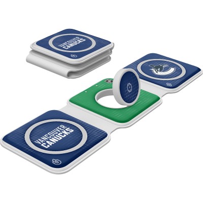 Vancouver Canucks Keyscaper 3-in-1 Foldable Charger