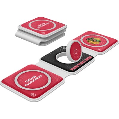 Chicago Blackhawks Keyscaper Personalized 3-in-1 Foldable Charger