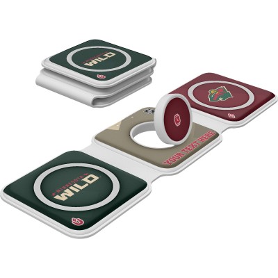 Minnesota Wild Keyscaper Personalized 3-in-1 Foldable Charger