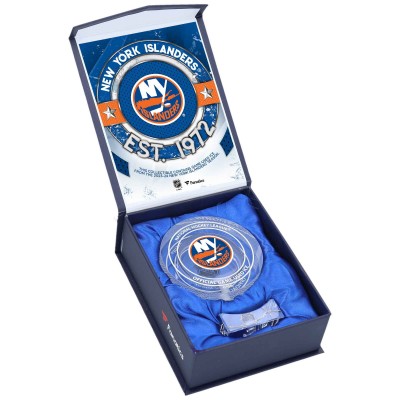 Шайба New York Islanders Fanatics Authentic Crystal - Filled with Home Ice from the 2023-24 Season