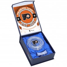 Шайба Philadelphia Flyers Fanatics Authentic Crystal - Filled with Home Ice from the 2023-24 Season
