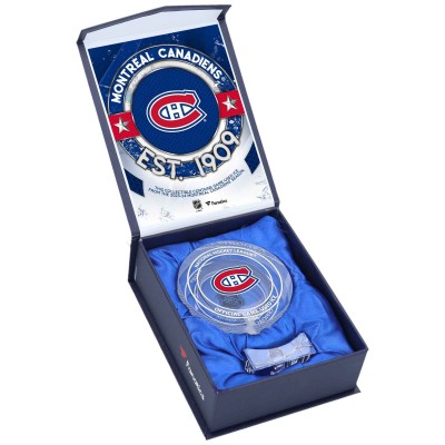 Шайба Montreal Canadiens Fanatics Authentic Crystal - Filled with Home Ice from the 2023-24 Season