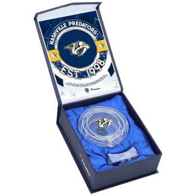 Шайба Nashville Predators Fanatics Authentic Crystal - Filled with Home Ice from the 2023-24 Season