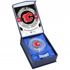 Шайба Calgary Flames Fanatics Authentic Crystal - Filled with Home Ice from the 2023-24 Season