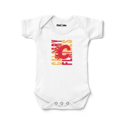 Newborn & Малышам Calgary Flames Chad & Jake White Bodysuit