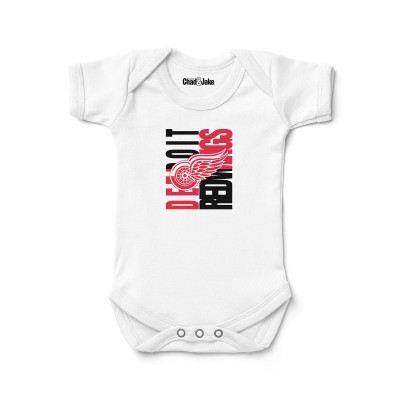 Newborn & Малышам Detroit Red Wings Chad & Jake White Bodysuit