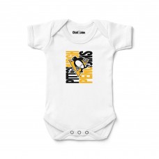 Newborn & Малышам Pittsburgh Penguins Chad & Jake White Bodysuit