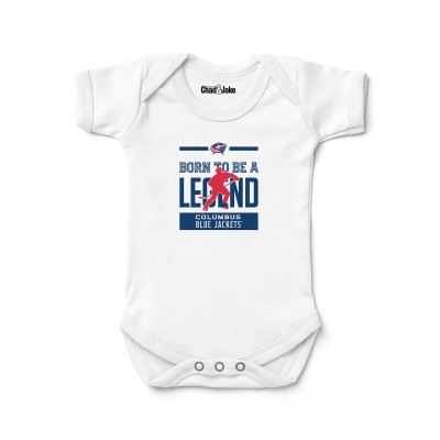 Newborn & Малышам Columbus Blue Jackets Chad & Jake White Legend Bodysuit