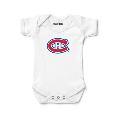 Newborn & Малышам Montreal Canadiens Chad & Jake White Logo Bodysuit
