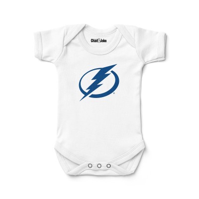 Newborn & Малышам Tampa Bay Lightning Chad & Jake White Logo Bodysuit