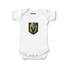 Newborn & Малышам Vegas Golden Knights Chad & Jake White Logo Bodysuit