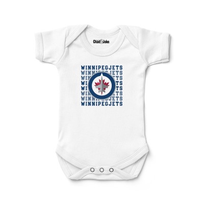 Newborn & Малышам Winnipeg Jets Chad & Jake White Retro Bodysuit