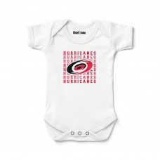Newborn & Малышам Carolina Hurricanes Chad & Jake White Retro Bodysuit Newborn & Малышам Carolina Hurricanes Chad & Jake White Retro Bodysuit