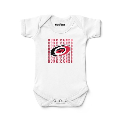 Newborn & Малышам Carolina Hurricanes Chad & Jake White Retro Bodysuit