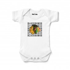 Newborn & Малышам Chicago Blackhawks Chad & Jake White Retro Bodysuit