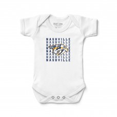 Newborn & Малышам Nashville Predators Chad & Jake White Retro Bodysuit