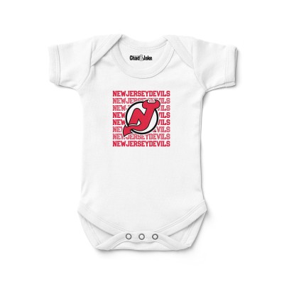 Newborn & Малышам New Jersey Devils Chad & Jake White Retro Bodysuit