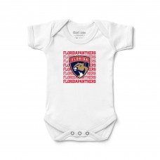 Newborn & Малышам Florida Panthers Chad & Jake White Retro Bodysuit Newborn & Малышам Florida Panthers Chad & Jake White Retro Bodysuit