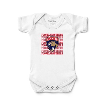 Newborn & Малышам Florida Panthers Chad & Jake White Retro Bodysuit